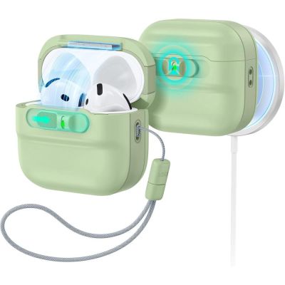 Etui ESR Pulse HaloLock MagSafe na Apple AirPods 4 / 5 - jasnozielone
