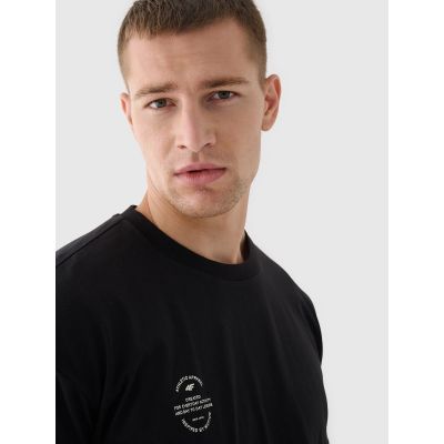 5. T-shirt oversize gładki uniseks 4F 4FRAW24TTSHU2672-20S