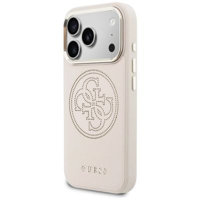 2. Etui Guess Perforated 4G MagSafe na iPhone 17 Pro - różowe
