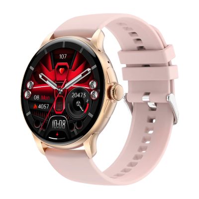 3. Smartwatch Damski Rubicon RNCF35 ROSE GOLD Bransoleta + Pasek Pink