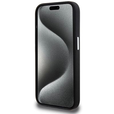 5. Etui BMW Signature Liquid Silicone MagSafe na iPhone 15 Pro - czarne