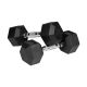 3. Hantle żeliwne gumowane HEX 2x5 kg REBEL ACTIVE