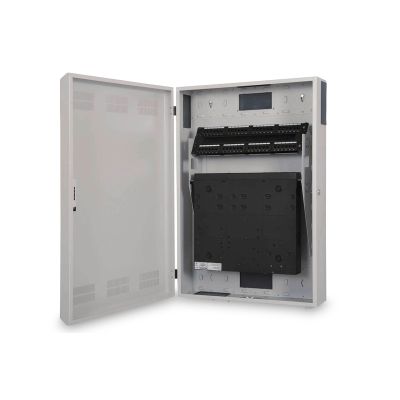 3. Digitus Szafa sieciowa wisząca SLIM 19" 3U rack 600x200, drzwi pełne, szary, niedzielona, złożona, 100kg