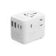 6. GEMBIRD UNIWERSALNY ADAPTER PODRÓŻNY 70 W, BIAŁY