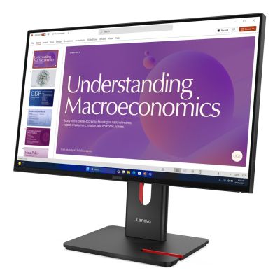 16. Lenovo ThinkVision T24D-40 monitor komputerowy 60,5 cm (23.8") 1920 x 1080 px Full HD LCD Czarny