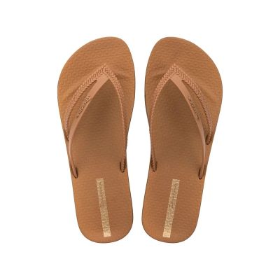 2. Ipanema klapki damskie japonki Bossa Soft wygodne brązowe modne
