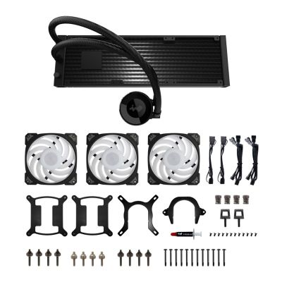 In Win IW-LC-MR36 system chłodzenia komputerów Procesor Zestaw do chłodzenia płynami 12 cm Czarny