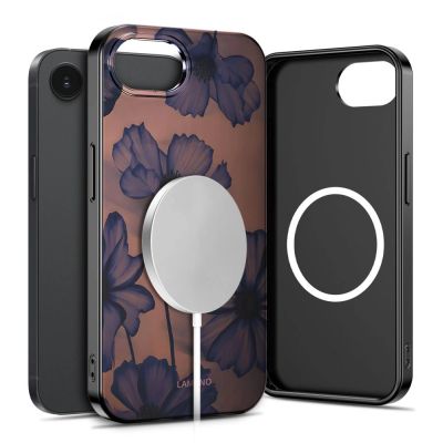 2. Etui Tech-Protect Lamano MagSafe na iPhone 16e / 17e - brązowo-fioletowe