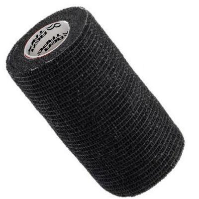 3. REA TAPE BANDAŻ ELASTYCZNY COHESIVE BAND SAMOPRZYLEPNY 4,5M 7,5CM CZARNY
