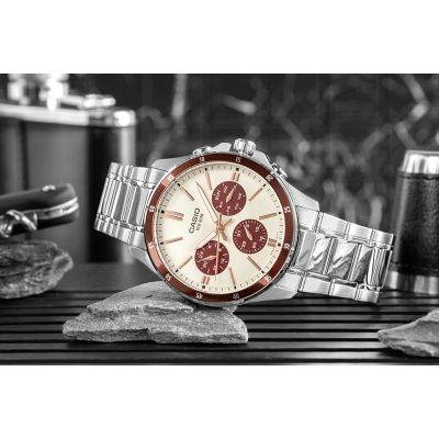 6. Zegarek Męski CASIO MTP-1374D-5A2 + BOX