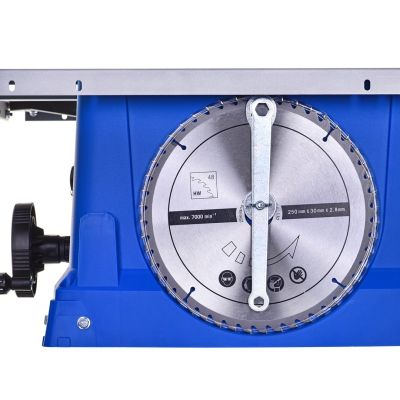 7. Pilarka stołowa Scheppach HS100S 2,0KW fi 250mm 2 tarcze w zestawie