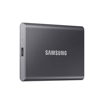 2. Dysk zewnętrzny SSD Samsung T7 (1TB; USB 3.2; szary; MU-PC1T0T/WW)