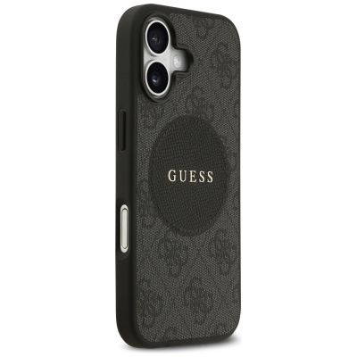 4. Etui Guess 4G Circle Classic Logo MagSafe na iPhone 17 - czarne