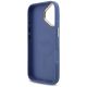 7. Etui Guess 4G Strass Logo & Big Strap Metal Buttons MagSafe na iPhone 17 - niebieskie