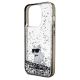6. Etui Karl Lagerfeld Liquid Glitter Choupette na iPhone 14 Pro - przezroczyste