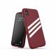Etui Adidas OR Moulded PU Suede na iPhone X / XS - burgundowe