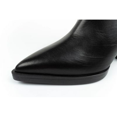 6. Karl Lagerfeld Kowboy buty damskie botki kowbojki skórzane czarne