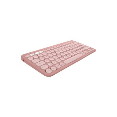 5. Logitech Pebble 2 Combo klawiatura Dołączona myszka Uniwersalne RF Wireless + Bluetooth QWERTY Amerykański międzynarodowy Różowy