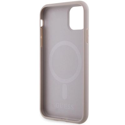 7. Etui Guess Saffiano MagSafe na iPhone 11 / Xr - różowe