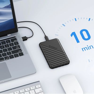 3. Kieszeń dyskowa Orico 25PW1C-C3 2,5" HDD/SSD USB-C 3.1 6Gb/s - czarna