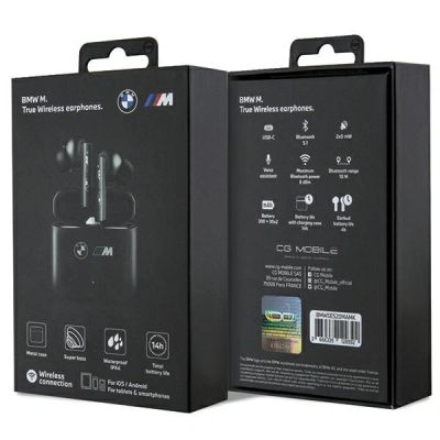 5. Słuchawki bezprzewodowe BMW M Collection Bluetooth TWS - czarne