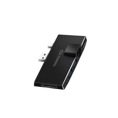 Terratec CONNECT Pro2 Przewodowa USB 3.2 Gen 1 (3.1 Gen 1) Type-A Czarny