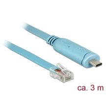DeLOCK 63914 kabel równoległy Niebieski 3 m USB Type-C RJ45