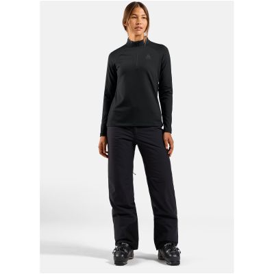 2. Bluza techniczna damska ODLO Essential Light Mid Layer 1/2 zip czarna