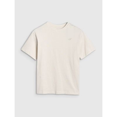 6. T-shirt dziewczęcy oversize gładki 4F 4FJWSS25TTSHF1851-12S