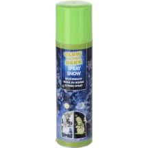 SZTUCZNY ŚNIEG W SPRAYU OZDOBNY NA CHOINKĘ OKNO DREWNO 150ML ŚWIECĄCY W NOCY