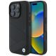 Etui BMW Signature Leather Crossing Lines Pattern na iPhone 16 Pro - czarne