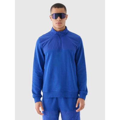 3. Bluza dresowa nierozpinana bez kaptura męska 4F 4FRSS24TSWSM2035-36S