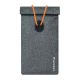 2. Etui blokujące sygnał RFID Wozinsky WPB-R12 na telefon z klapką i sznurkiem 21.5x12 cm - szare
