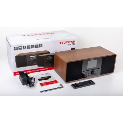 4. Telestar 5701300 radio Internet Cyfrowy Drewno