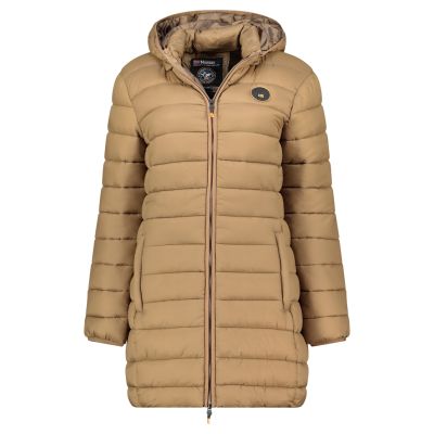 Kurtka damska Geographical Norway ATIKAMAP LONG HOOD TAUPE DB LADY 233 (WZ5137F/GN-TAUPE)