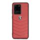 5. Etui Ferrari Heritage Quilted na Samsung Galaxy S20 Ultra - czerwone