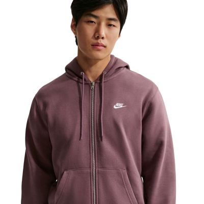 5. Bluza męska Nike Club BB FZ Hoodie brązowa FN3861 502