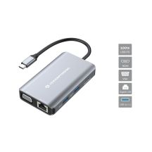 Conceptronic DONN21G stacja dokująca Przewodowa USB 3.2 Gen 1 (3.1 Gen 1) Type-C Szary