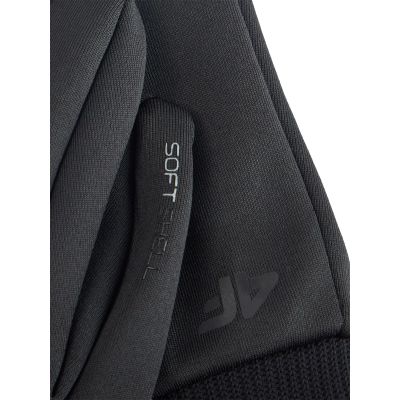 3. Rękawiczki shoftshellowe uniseks Touch Screen 4F 4FWMM00AFGLU183-20S