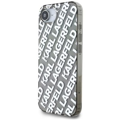 2. Etui Karl Lagerfeld IML Repeat Logo na iPhone 16e - srebrne