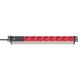 Listwa zasilająca Brennenstuhl Alu-Line 19" Steckdosenleiste 8-fach - 10A Sicherungsautomat und Kaltgerätestecker [19" Steckerleiste für Serverschränke mit 2m Kabel]