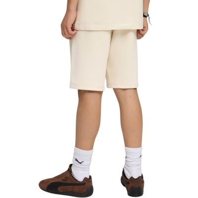 4. Spodenki dla dzieci Puma ESS Small No.1 Logo beżowe 692974 87