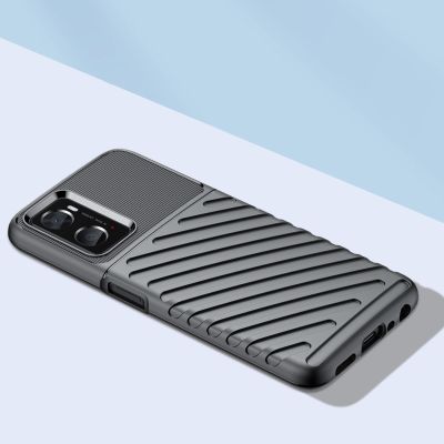 8. Thunder Case elastyczne pancerne etui pokrowiec Oppo A76 / Oppo A36 / Realme 9i czarny