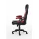7. Raptor Gaming 437764 fotel do gry Fotel dla gracza Obite siedzisko Czarny, Czerwony