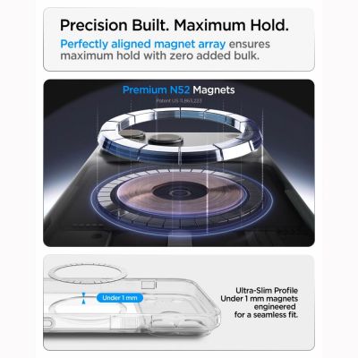 10. Etui Spigen Ultra Hybrid MagSafe na iPhone 18 Pro / 17 Pro - białe