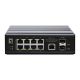 2. Przełącznik LevelOne Industrial Gb/L2 Managed PoE 10-portowy 360 W 1 Gb/s