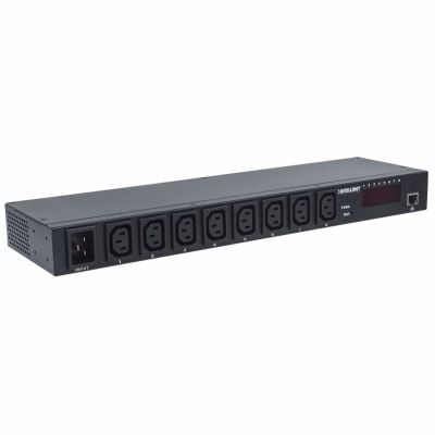 2. LISTWA ZASILAJĄCA Intellinet 163682 PDU 8x gniazdo sieciowe Czarna