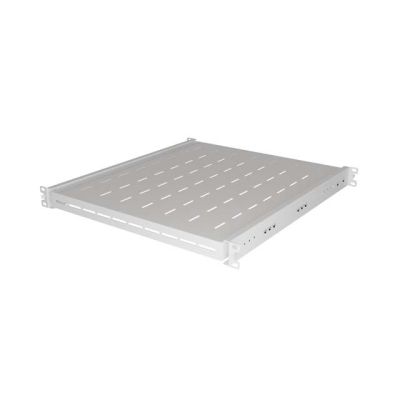 6. LANBERG WYSUWANA PÓŁKA DO SZAF RACK 19" 500MM SZARA (1U/445X500MM UDŹWIG DO 35KG, MONTAŻ 4PUNKTOWY)