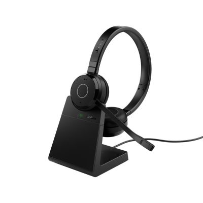 2. Jabra Evolve 65 TE Zestaw słuchawkowy Przewodowy i Bezprzewodowy Opaska na głowę Biuro/centrum telefoniczne USB Typu-A Bluetooth Podstawka do ładowania Czarny