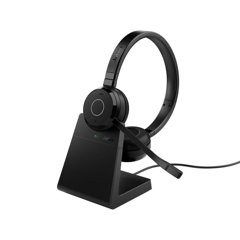 2. Jabra Evolve 65 TE Zestaw słuchawkowy Przewodowy i Bezprzewodowy Opaska na głowę Biuro/centrum telefoniczne USB Typu-A Bluetooth Podstawka do ładowania Czarny